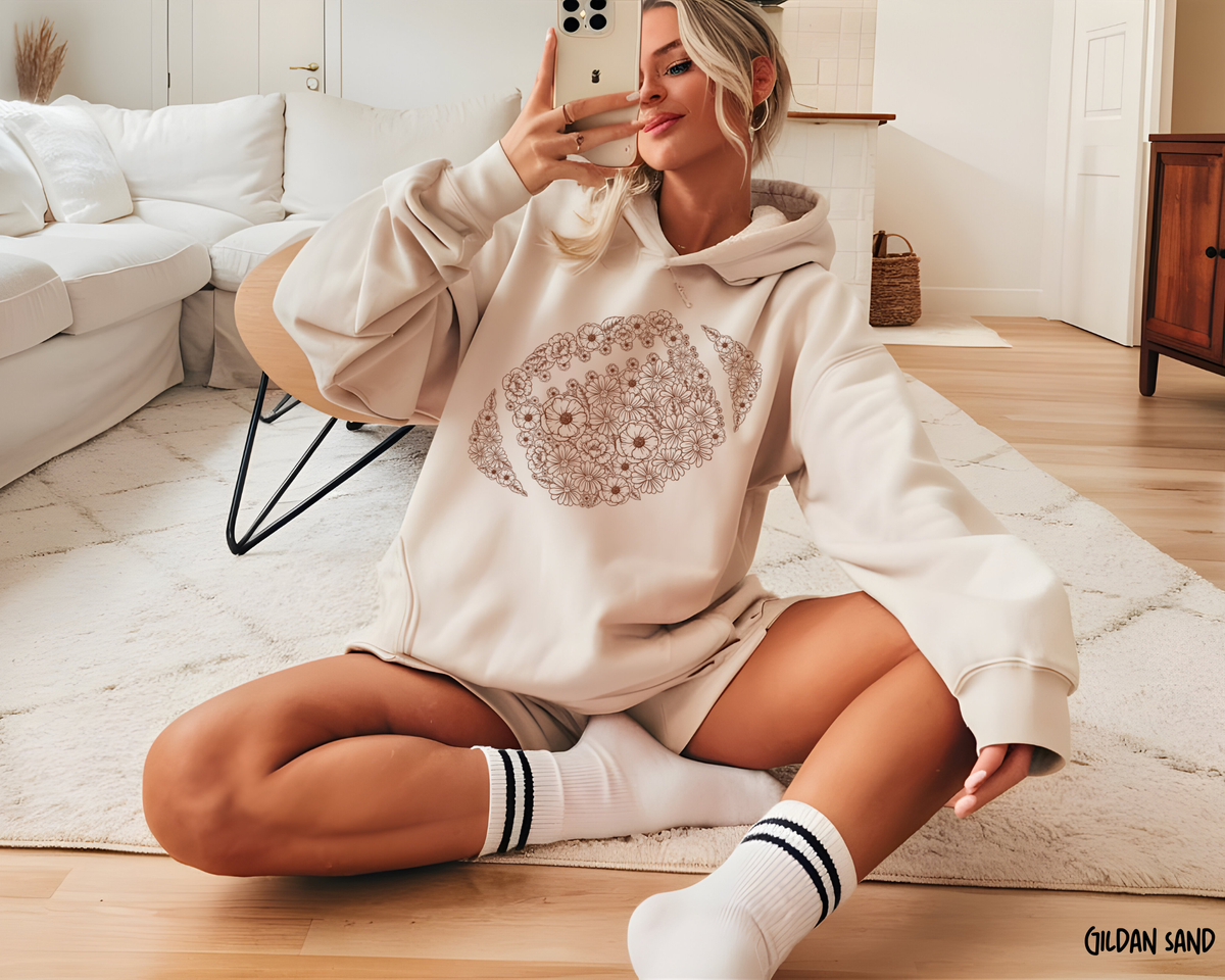 Football Floral Game Day Hoodie