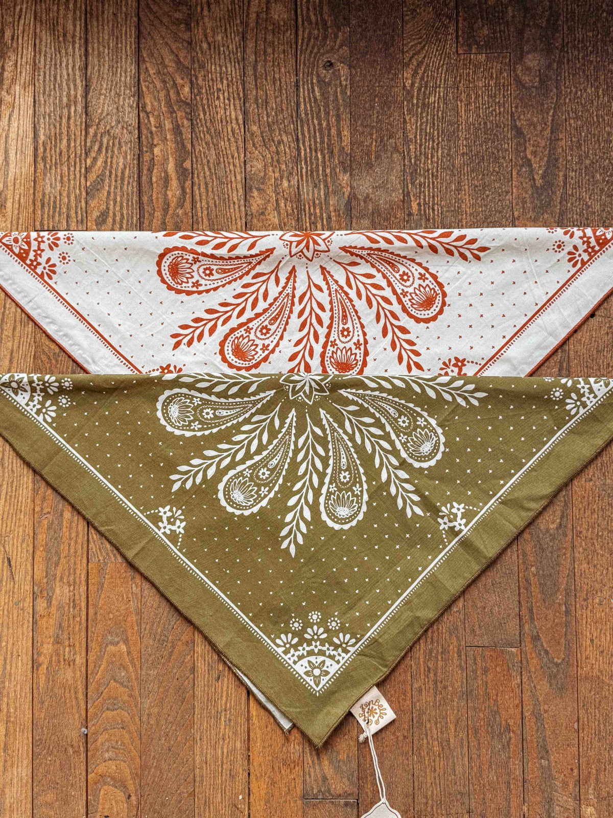 Boho Cotton Handmade Bandana Headscarf – Sargasso Sea Meadowwheel