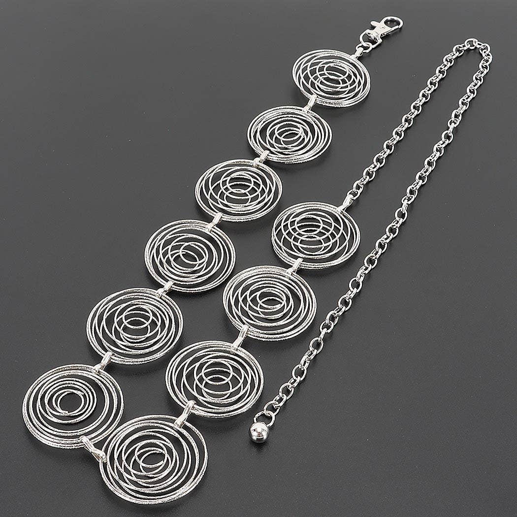 Vintage Metal Chain Belt – Silver