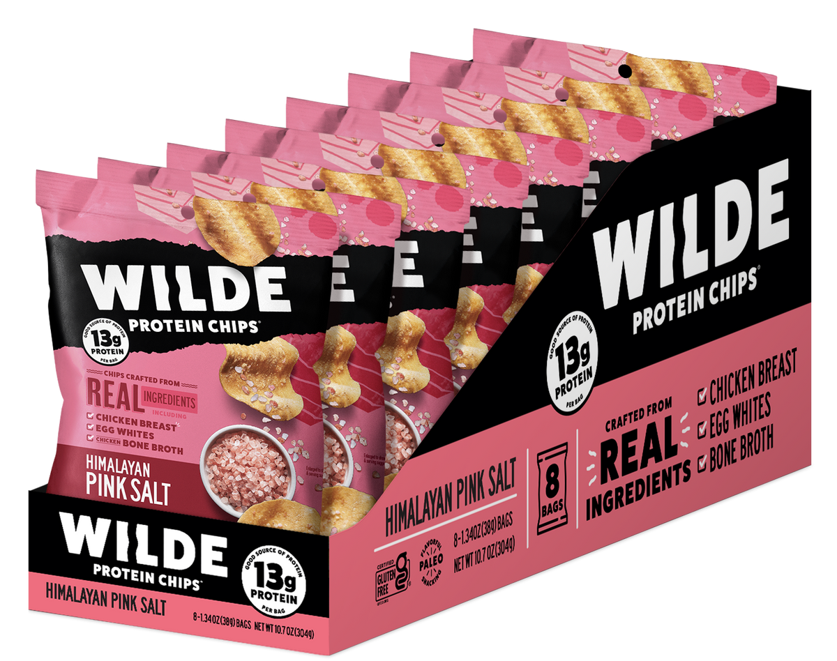 WILDE Pink Himalayan Sea Salt Protein Chips 1.34oz