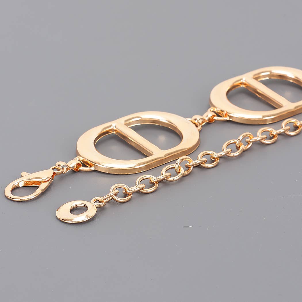 Dangle Link Chain Belt – Gold