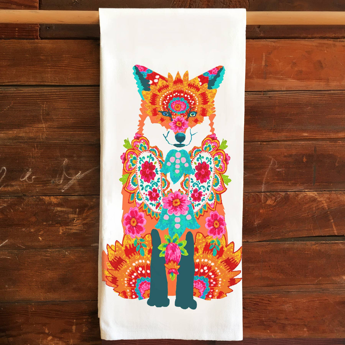 Fox Floral Cotton Apron