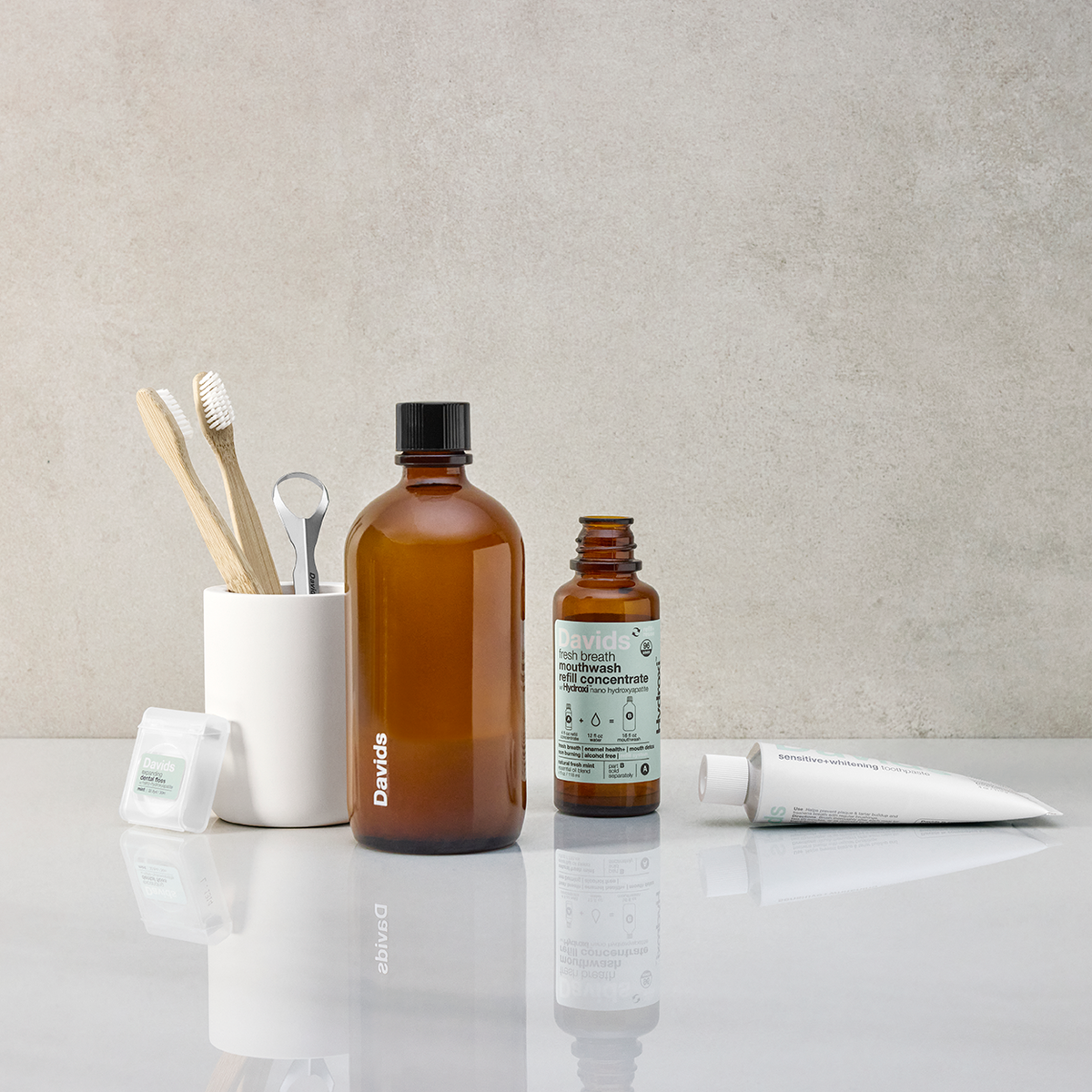 Davids Hydroxi™ Fresh Breath Mouthwash Refill Kit – Natural Fresh Mint