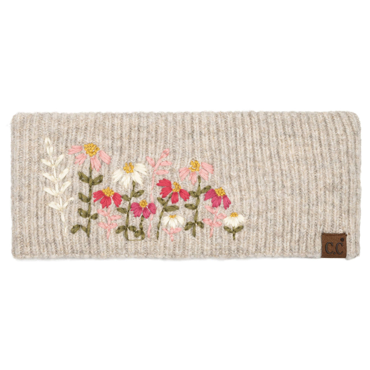 C.C Floral Embroidered Headwrap