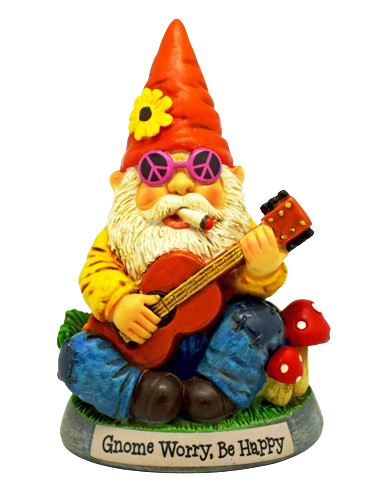 Gnome Worry Be Happy Figurine