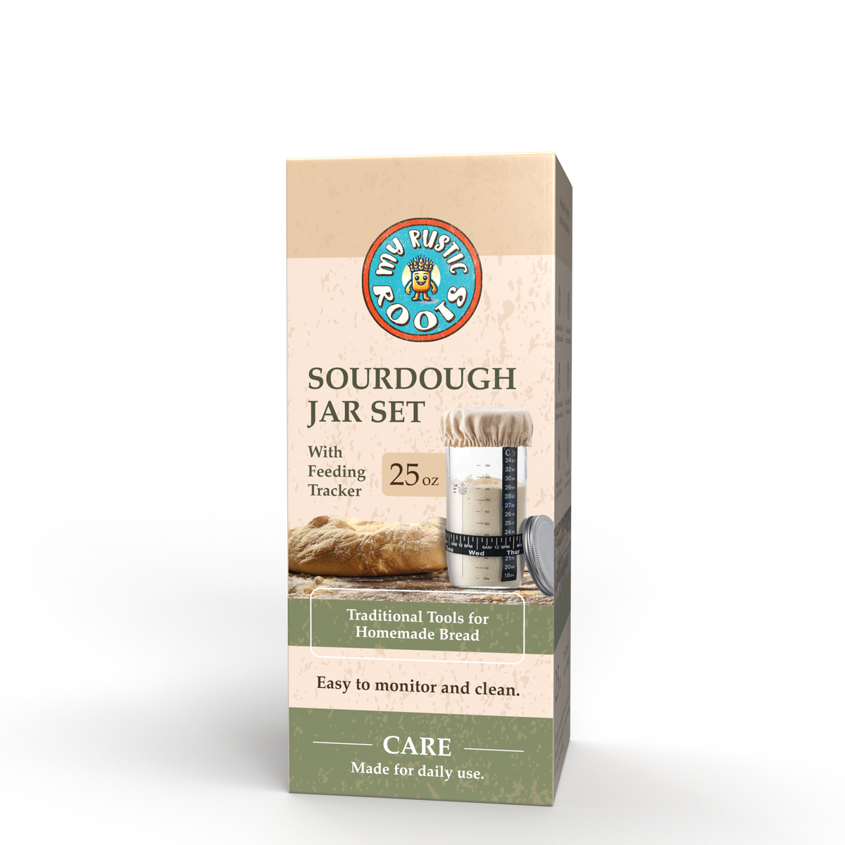 Sourdough Starter Jar Kit with Bonus Starter
