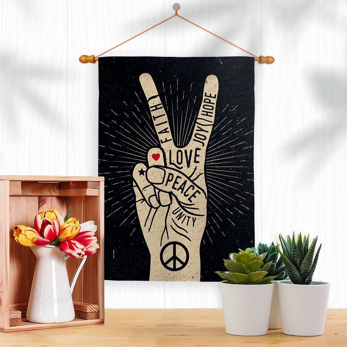 Faith Love Joy Sweet Life Garden Flag