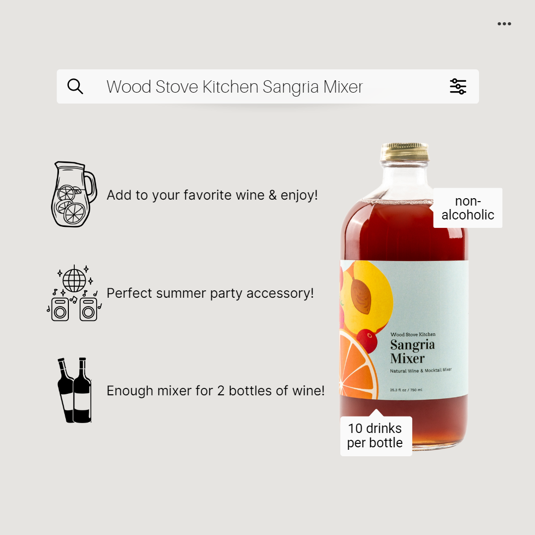Sangria Cocktail and Mocktail Mixer 16 fl oz