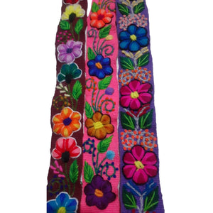 Handmade Peruvian Embroidered Flower Belt