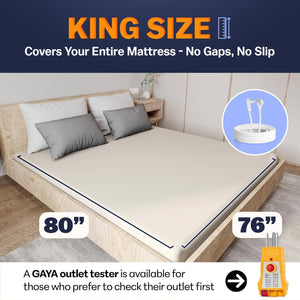 Grounding Fitted Sheet – King, Off-White