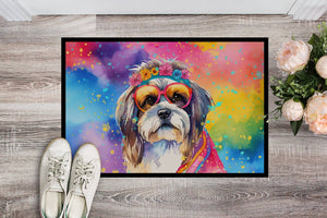 Shih Tzu Hippie Dawg Doormat, 18x27
