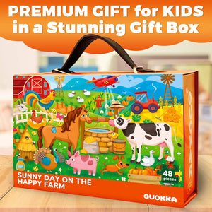 Giant Farm Floor Puzzle for Kids - 48 Pieces