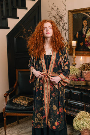 Heart of Gold Opera Duster Kimono Robe - Sacred Heart