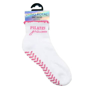 Strawberry Ruffle Grip Ankle Socks – White