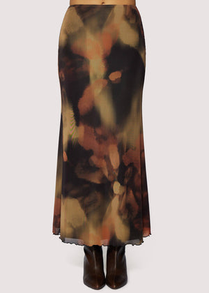 Luminous Shadow Maxi Skirt