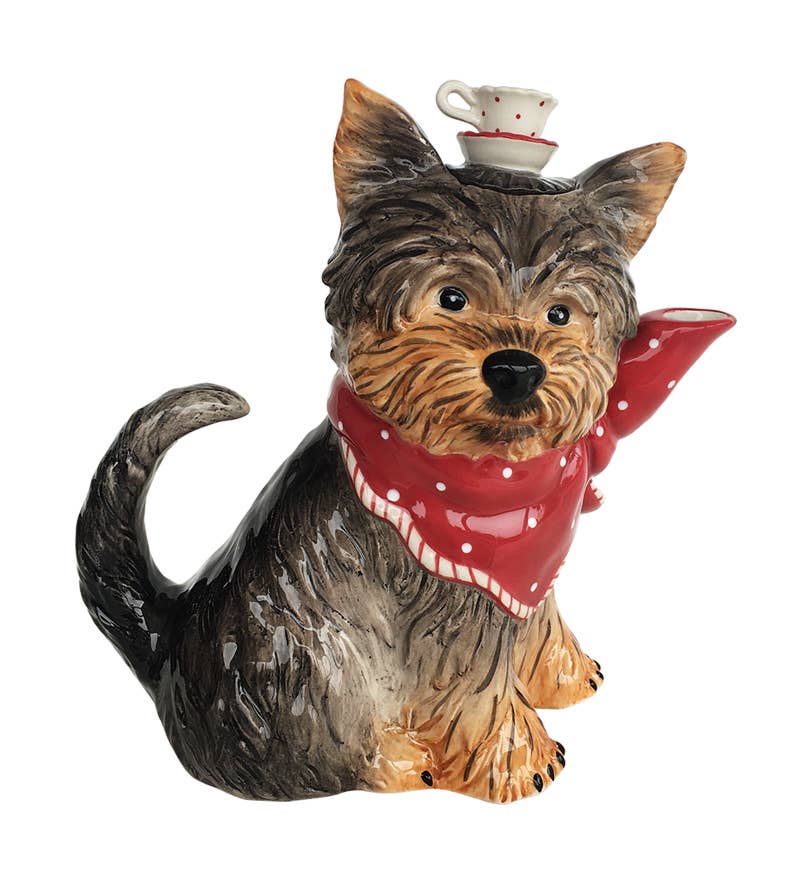 Ruby Dog Teapot