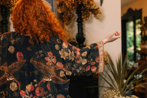 Heart of Gold Opera Duster Kimono Robe - Sacred Heart