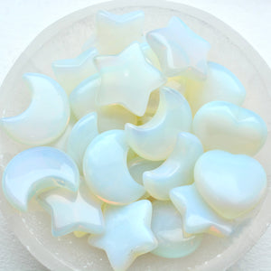 Opalite Mini Hearts, Moons, Stars