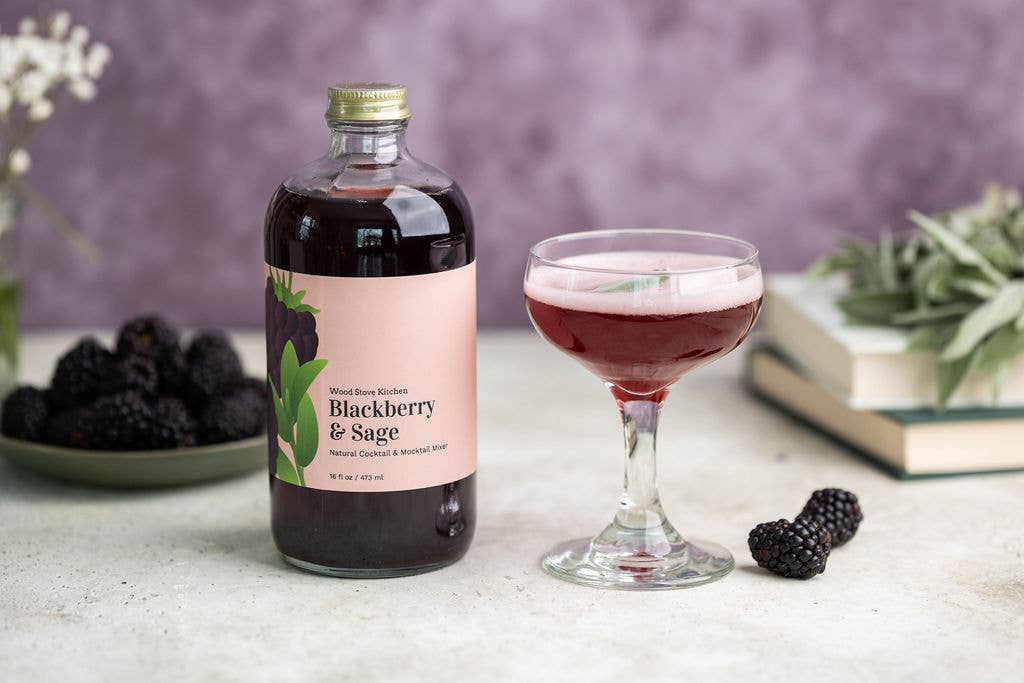 Blackberry and Sage Cocktail and Mocktail Mixer, 16 fl oz