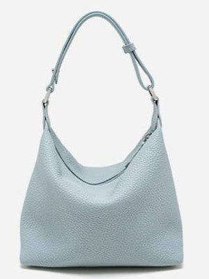 Leather Hobo Shoulder Bag with Soft Pillow Silhouette