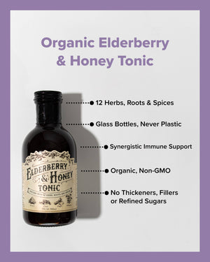 Elderberry and Honey Tonic, 16 oz