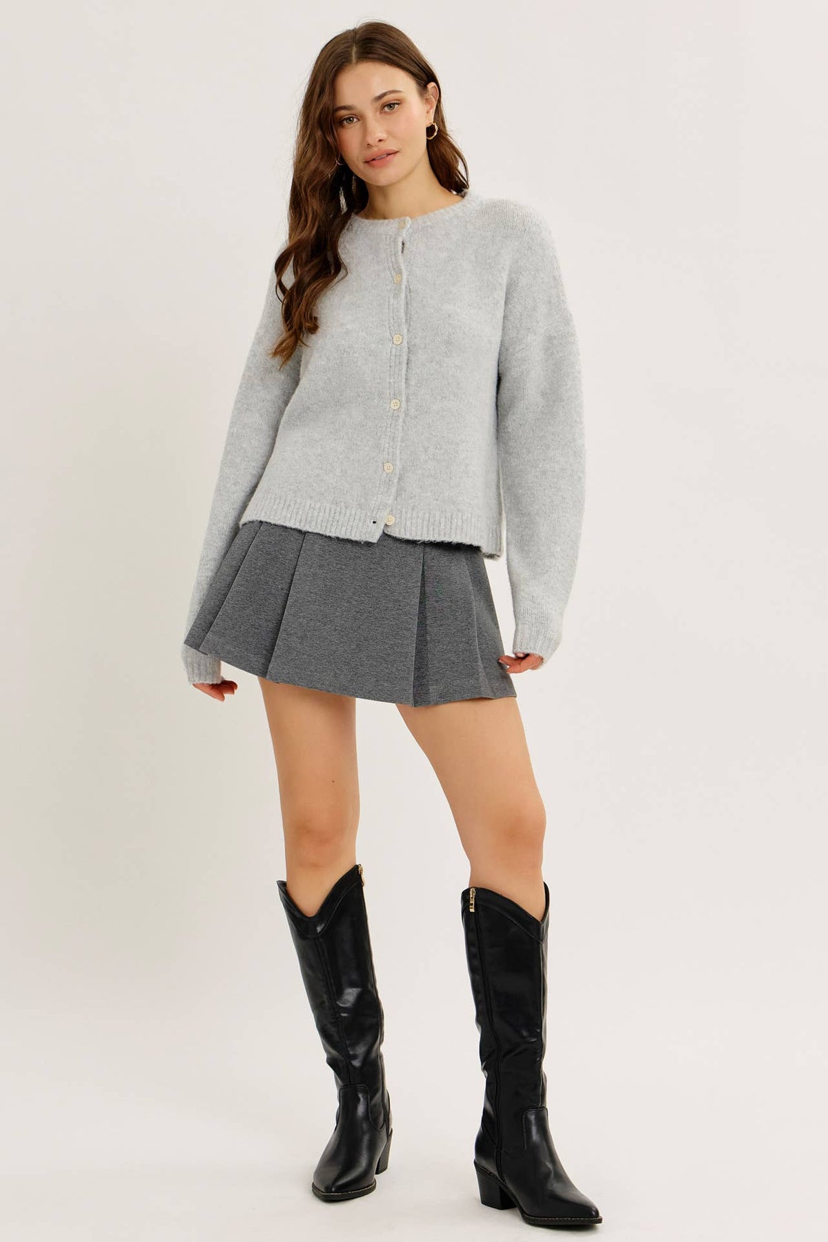 Oversized Cloud-Soft Button-Down Cardigan