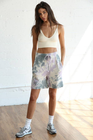 French Terry Cloud Dyed Women's Shorts