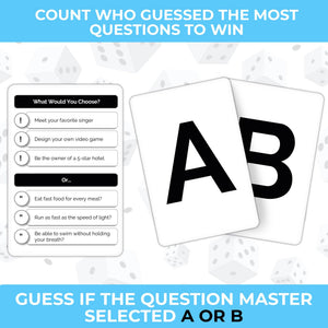 What Would You Choose Kids & Family Card Quiz Game