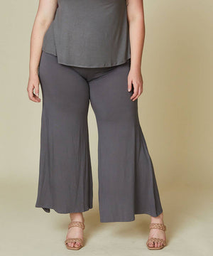 Classic Bamboo Palazzo Pants, Plus Size