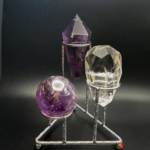 Three-Tiered Display Stand - Silver