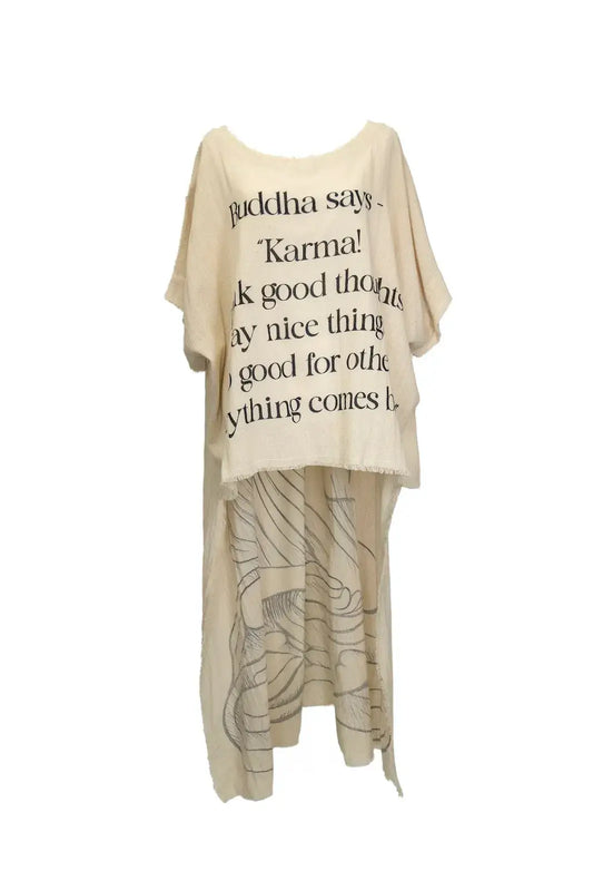 Karma & Buddha Hi-Lo Tunic