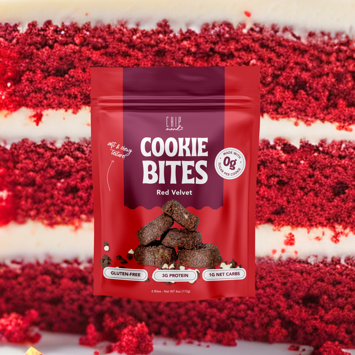 Red Velvet Keto Cookie Bites
