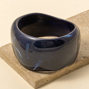 Chunky Marble Acrylic Bangle Bracelet