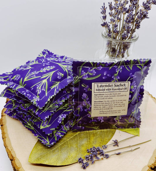 Lavender Aromatherapy Sachet - Purple