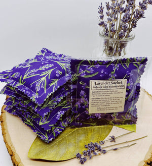 Lavender Aromatherapy Sachet - Purple