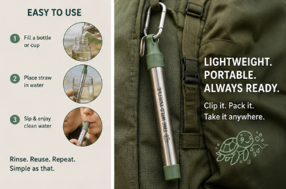 Stainless Steel Personal Water Filter Straw