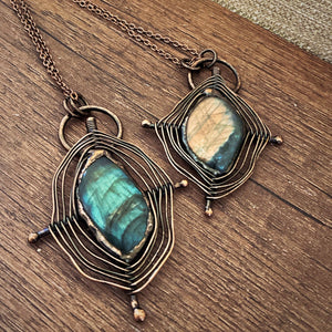 Twilight Labradorite Copper Necklace