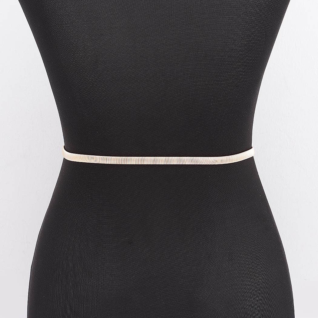 Horsebit Buckle Elastic Waist Belt