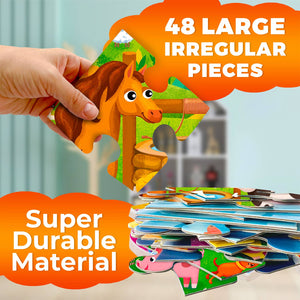 Giant Farm Floor Puzzle for Kids - 48 Pieces