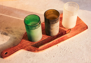 Handcrafted Upcycled Glass Tumblers, Set of 2