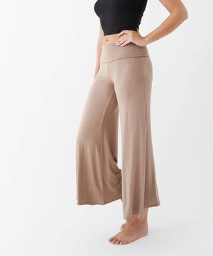 Bamboo Ankle-Length Palazzo Pants