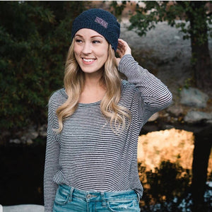 Upcycled Sweater Slouch Beanie