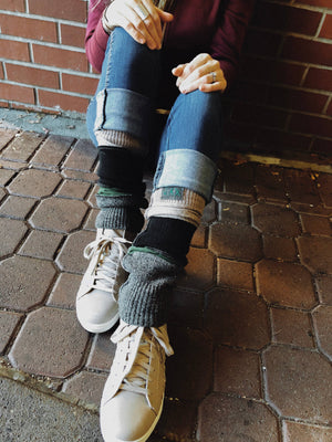 Upcycled Sweater Leg Warmers