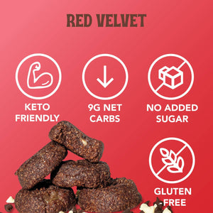Red Velvet Keto Cookie Bites