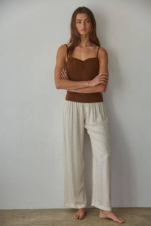 Knit Cotton Spandex Jersey V-Neck Cami Top