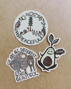 Different Is Beautiful Decorative Stickers