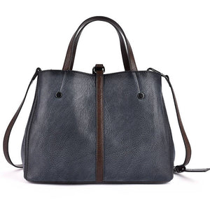Floral Design Leather Bag
