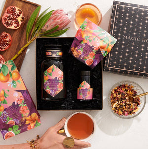 Pink Moment Pixie Hibiscus Tangerine Dream Herbal Tea