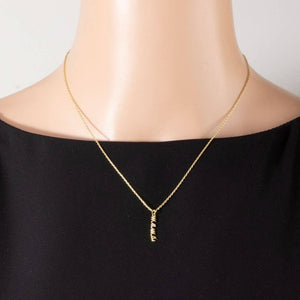 14K Gold Dipped Mama Script Pendant Necklace
