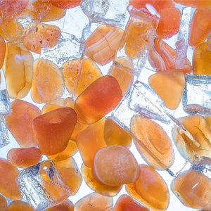 Gemstone Vial Passion – Carnelian & Halite Salt